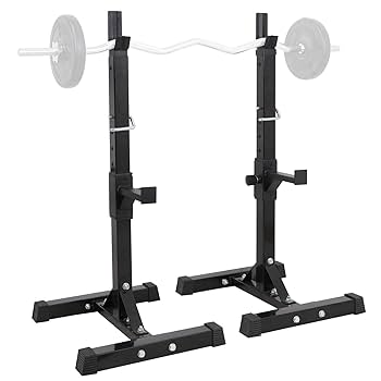 ベンチプレス/スクワットラック のみ Amazon.co.jp: ZENY バーベルスタンド バーベルラック
